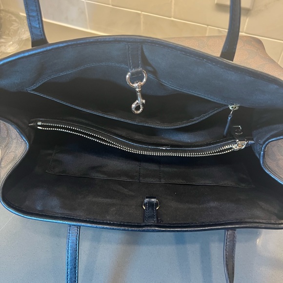 Authentic Coach Women’s PVC Drawstring Carryall Shoulder Bag F57842 - Picture 2 of 8